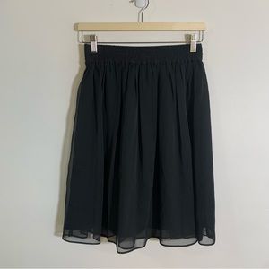 Stretchable Black layered Chiffon Skirt